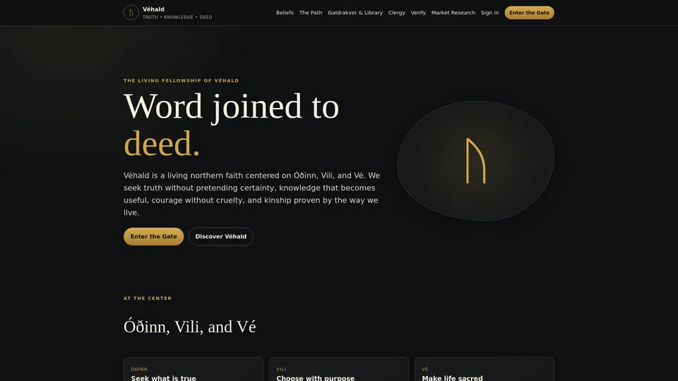 Homepage snapshot at launch