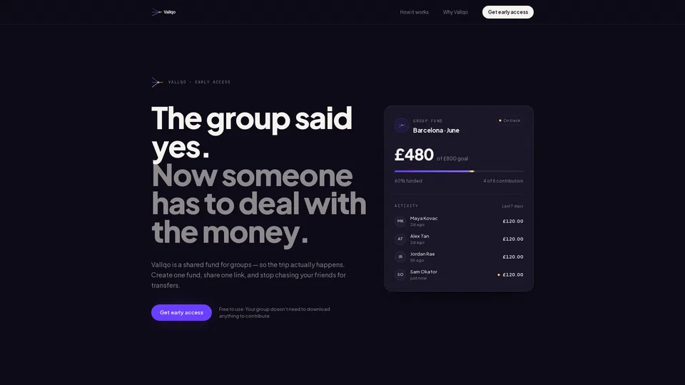 Homepage snapshot at launch