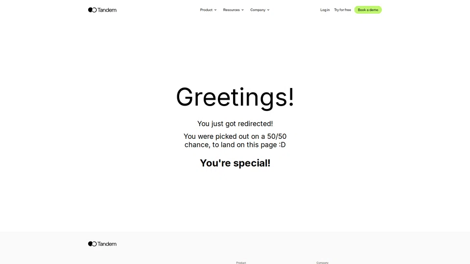 Homepage snapshot at launch
