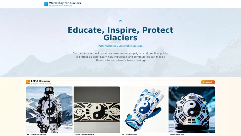 Homepage snapshot at launch