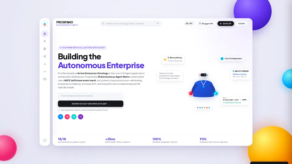 Homepage snapshot at launch