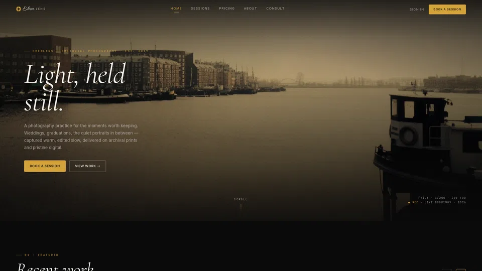 Homepage snapshot at launch