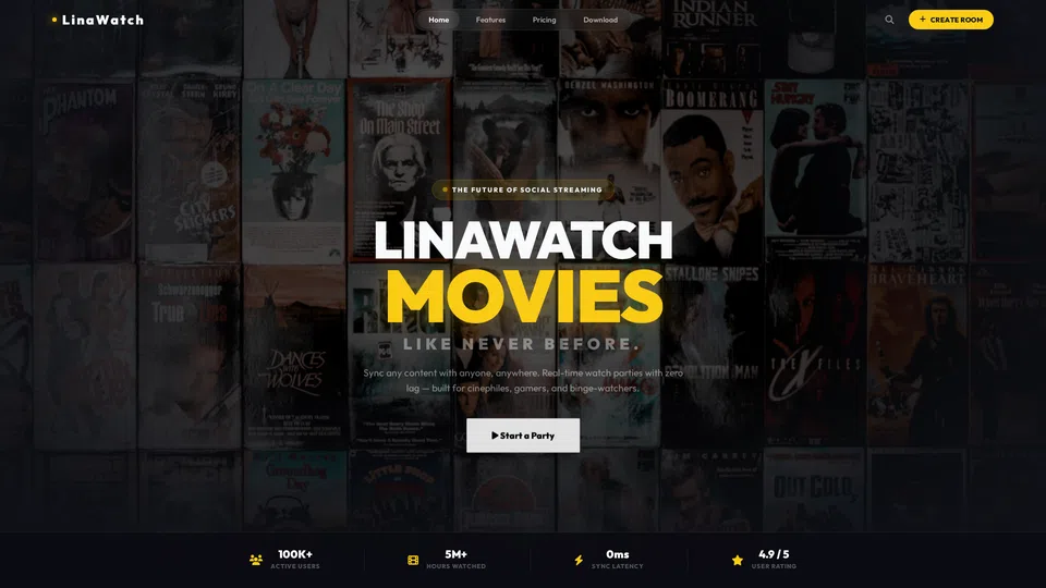 Homepage snapshot at launch