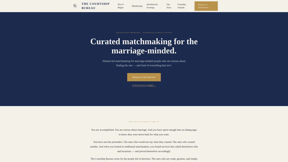 Homepage snapshot at launch