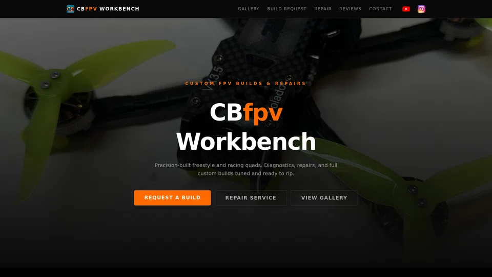 Homepage snapshot at launch