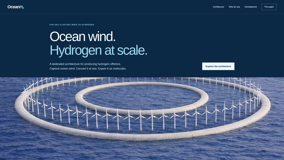 Homepage snapshot at launch