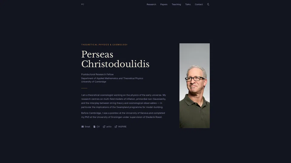 Homepage snapshot at launch