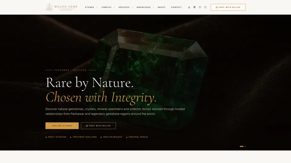 Homepage snapshot at launch