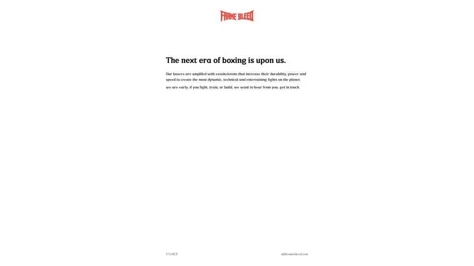 Homepage snapshot at launch