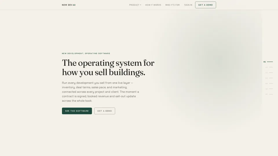 Homepage snapshot at launch