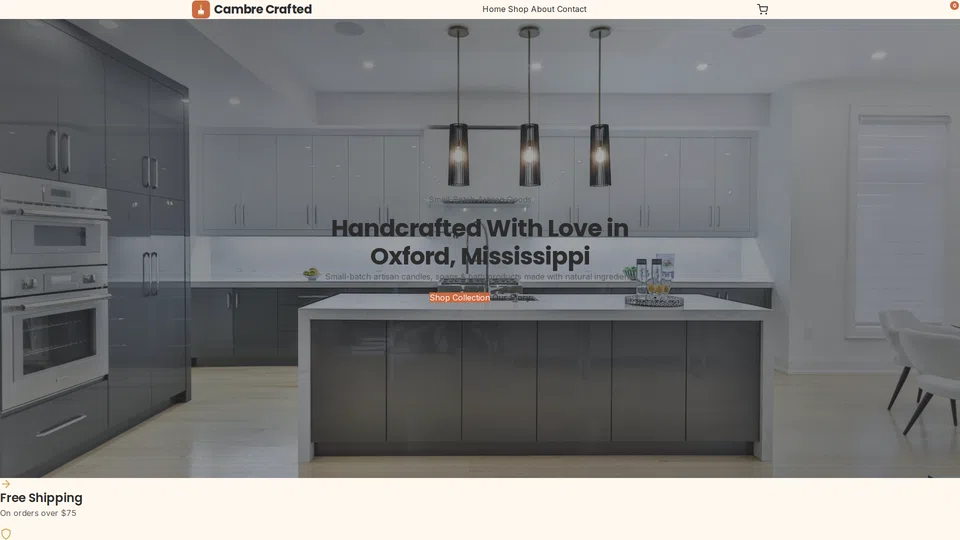 Homepage snapshot at launch