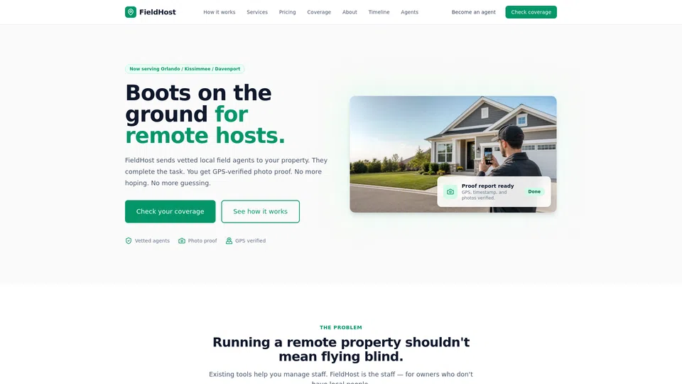 Homepage snapshot at launch