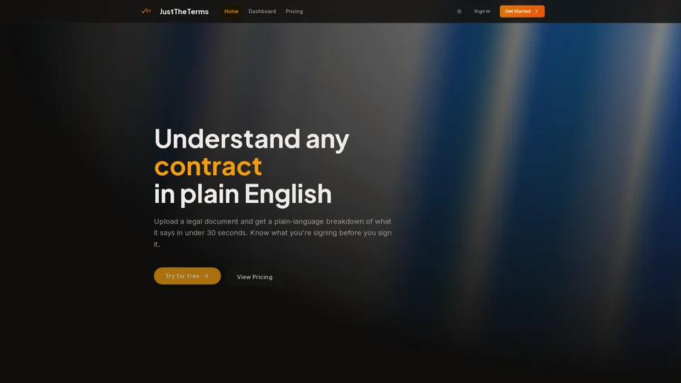 Homepage snapshot at launch