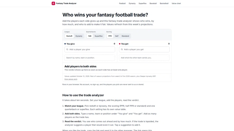 Homepage snapshot at launch