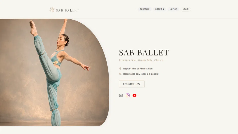 Homepage snapshot at launch