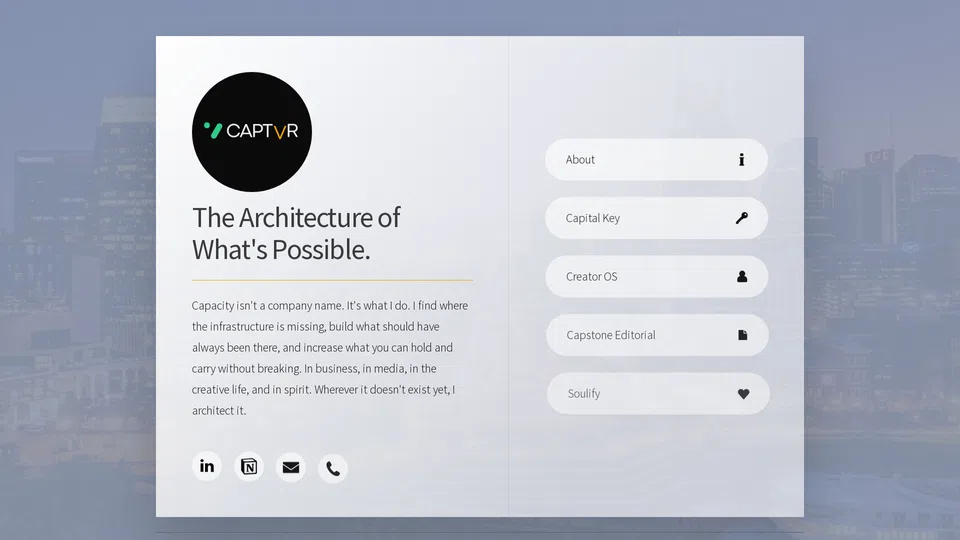 Homepage snapshot at launch