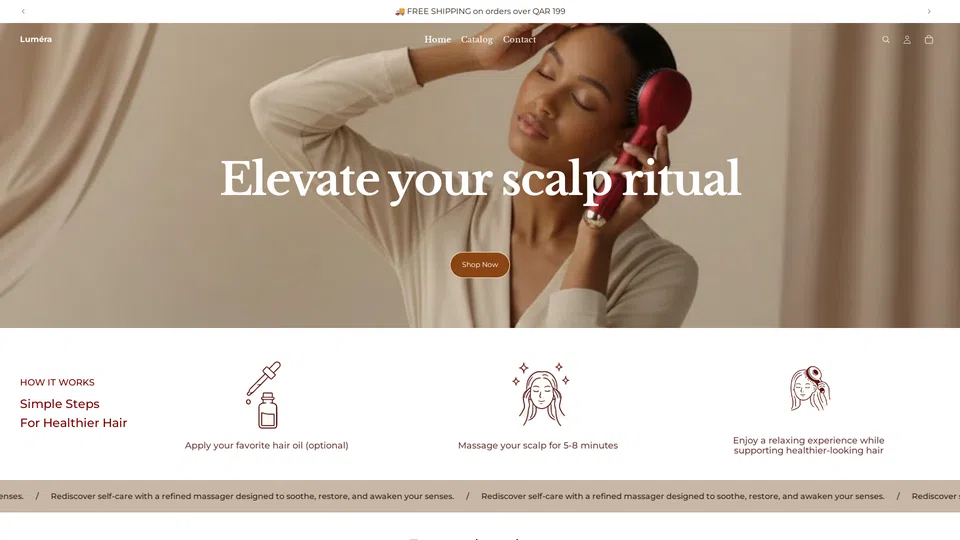 Homepage snapshot at launch