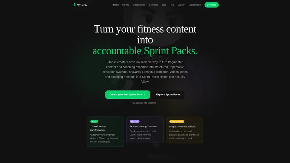 Homepage snapshot at launch