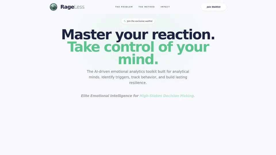 Homepage snapshot at launch
