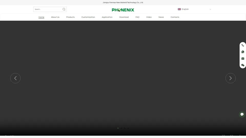 Homepage snapshot at launch