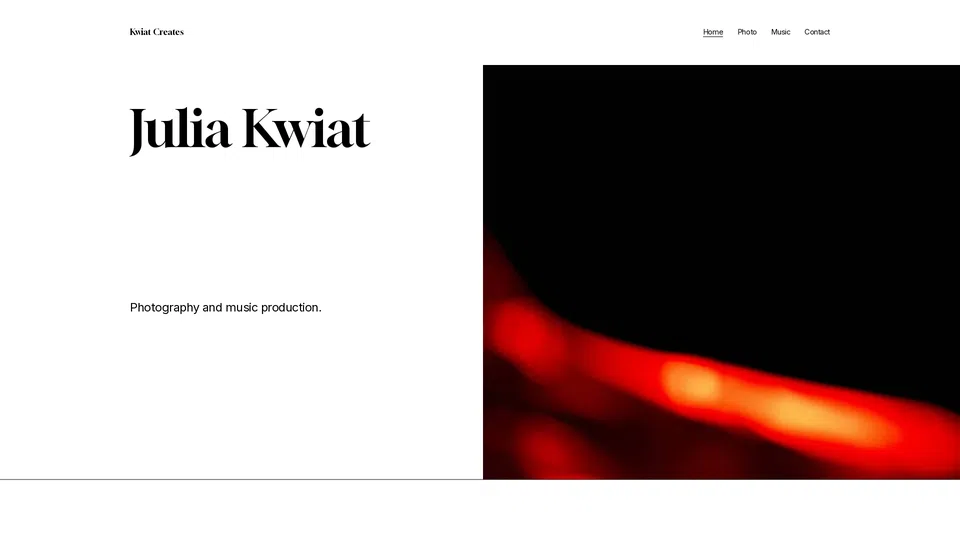 Homepage snapshot at launch