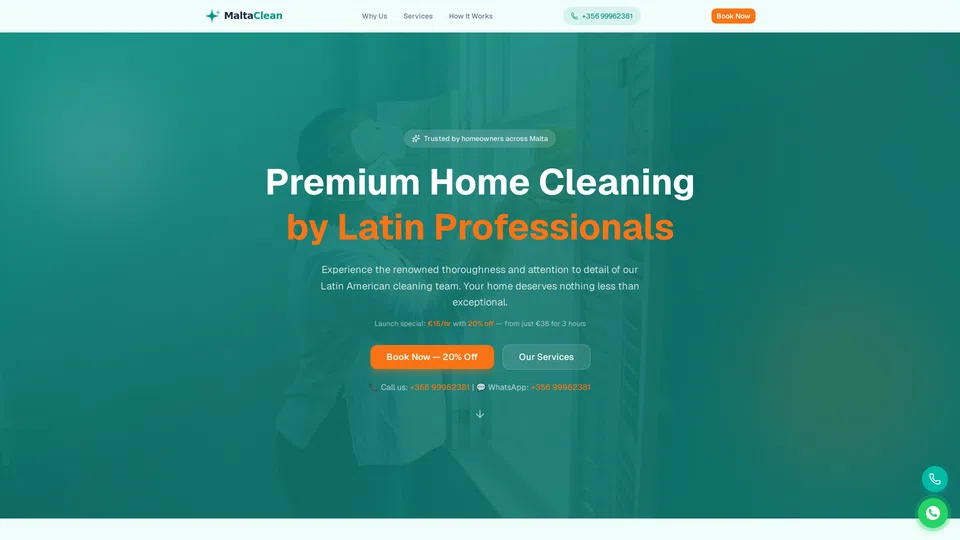 Homepage snapshot at launch