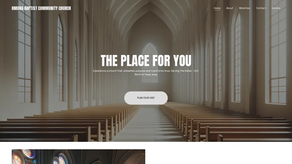 Homepage snapshot at launch