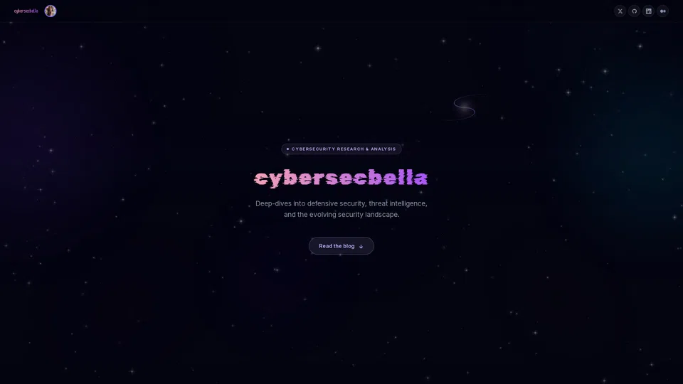 Homepage snapshot at launch