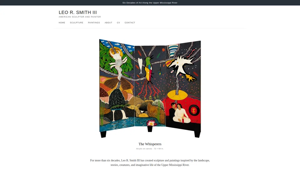 Homepage snapshot at launch
