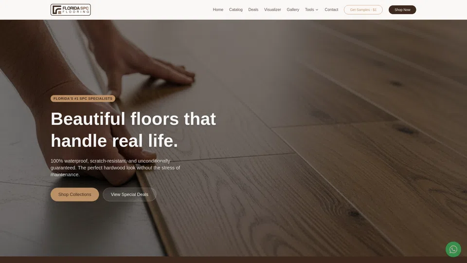 Homepage snapshot at launch