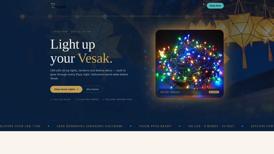 Homepage snapshot at launch