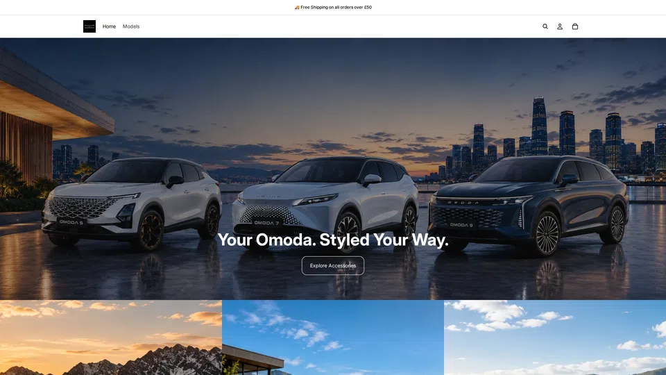 Homepage snapshot at launch