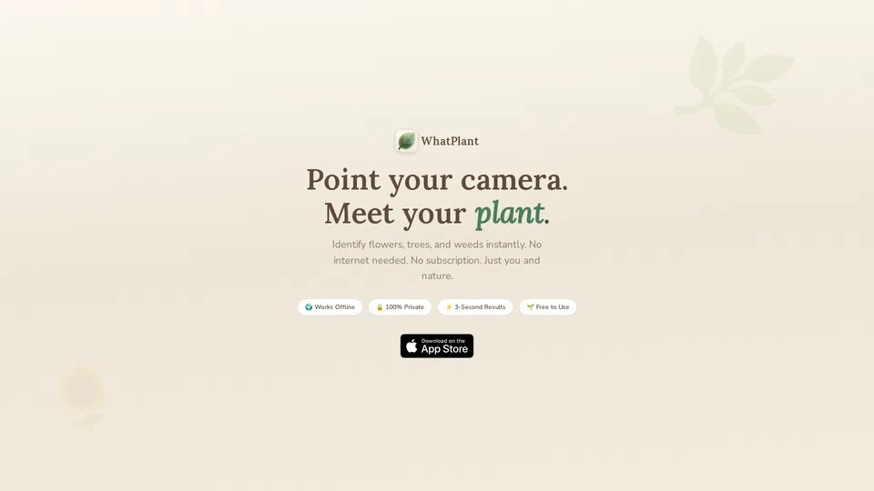 Homepage snapshot at launch