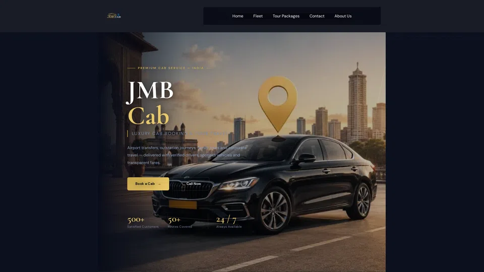Homepage snapshot at launch
