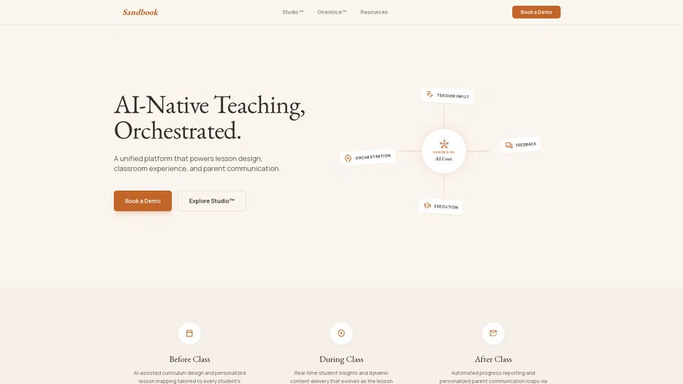 Homepage snapshot at launch