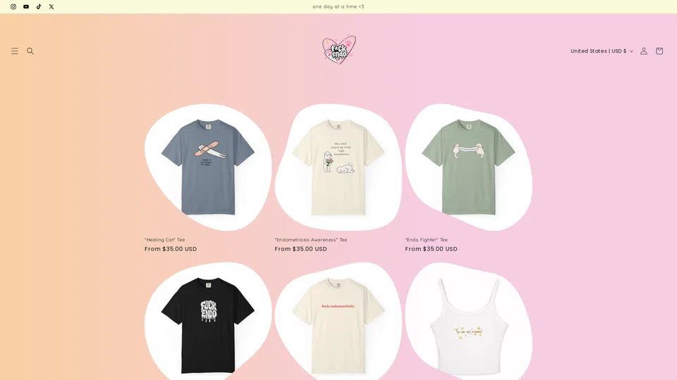 Homepage snapshot at launch