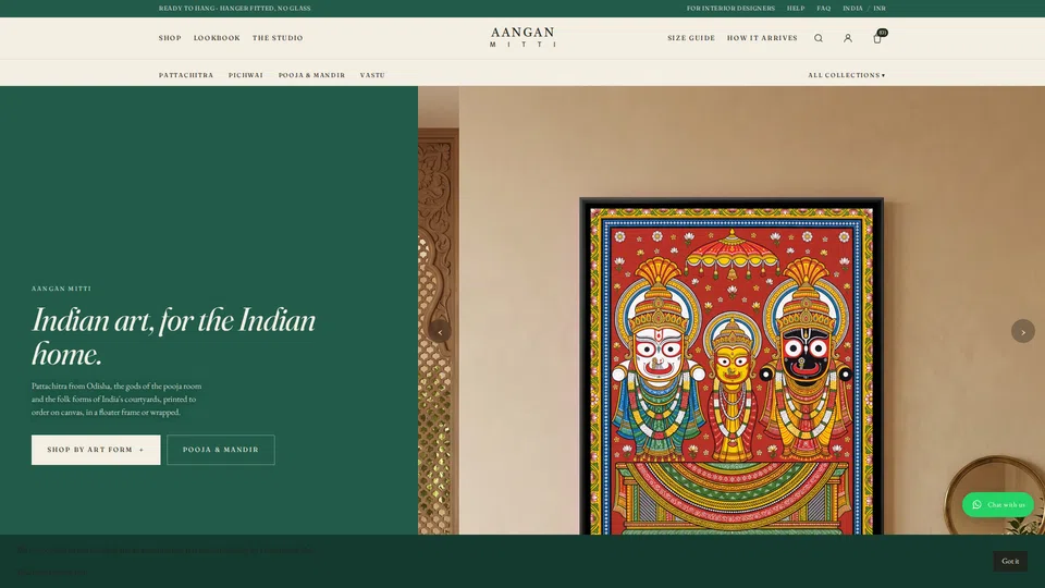 Homepage snapshot at launch