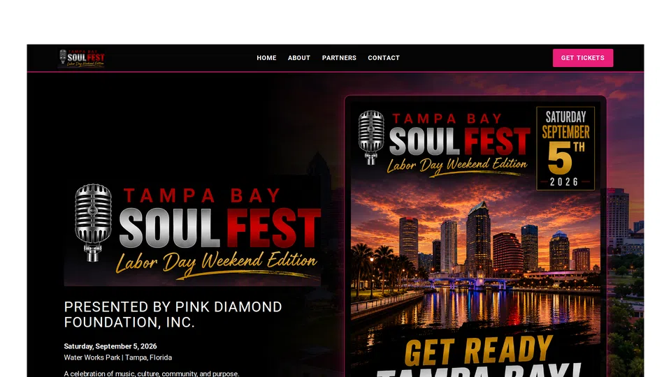 Homepage snapshot at launch