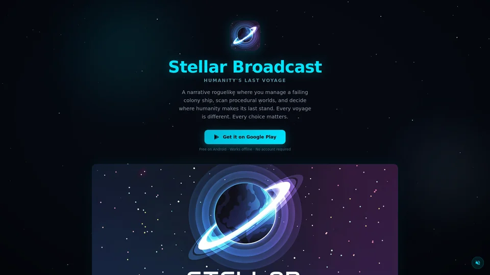 Homepage snapshot at launch