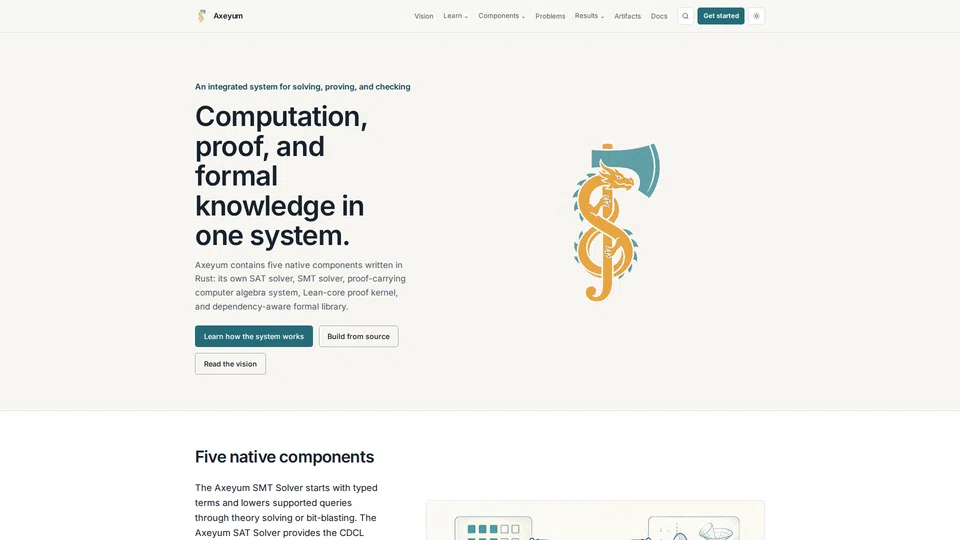 Homepage snapshot at launch