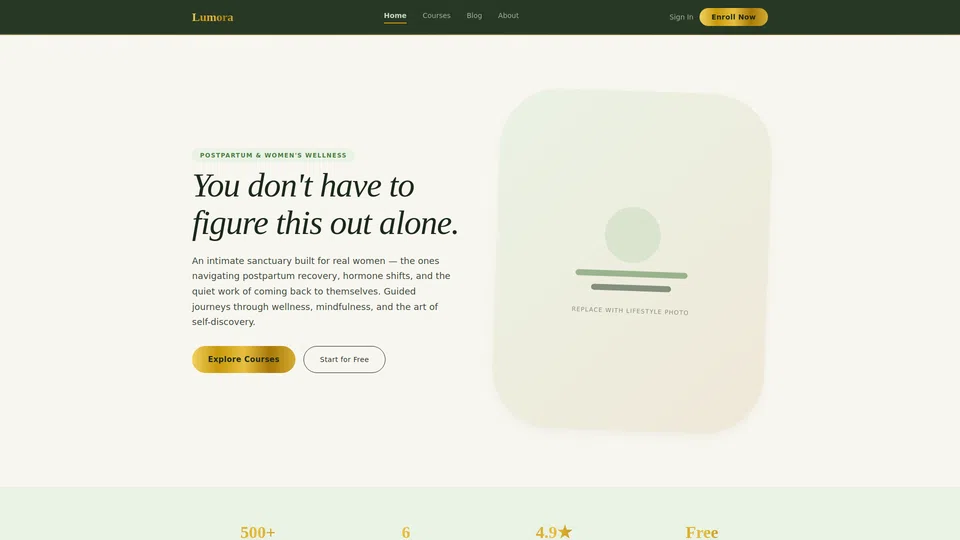 Homepage snapshot at launch