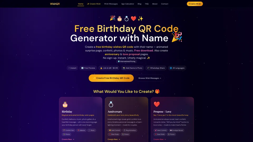 Homepage snapshot at launch
