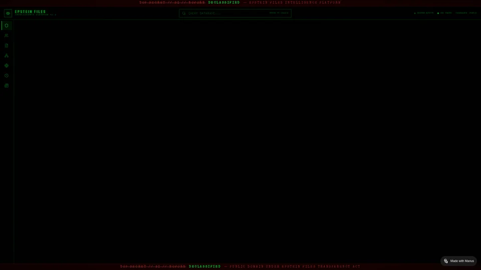 Homepage snapshot at launch