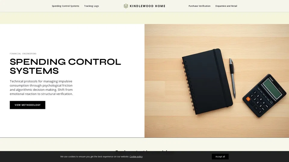 Homepage snapshot at launch