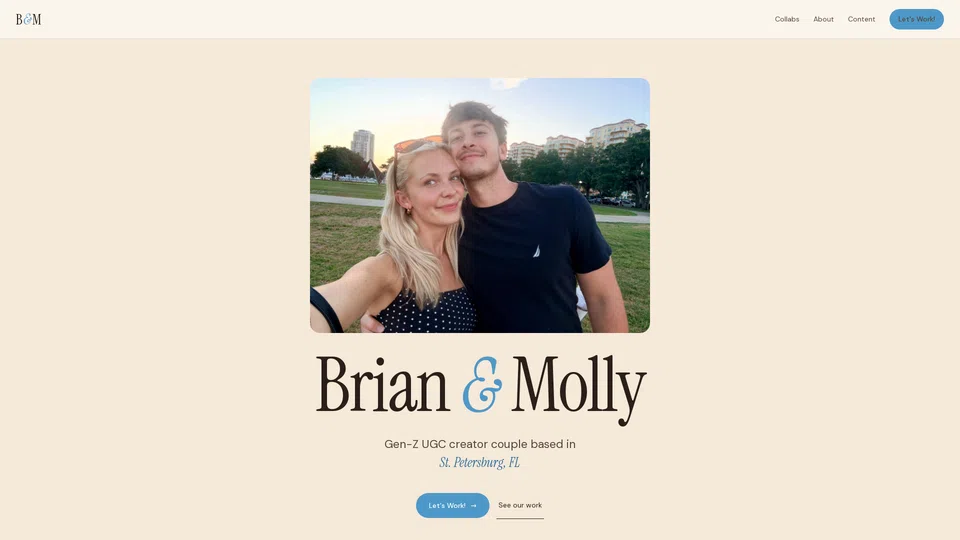 Homepage snapshot at launch