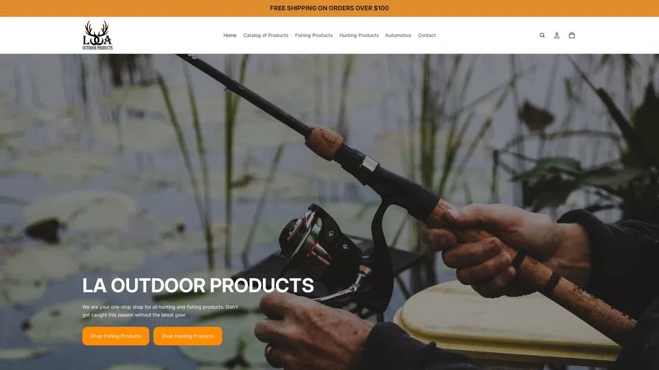 Homepage snapshot at launch