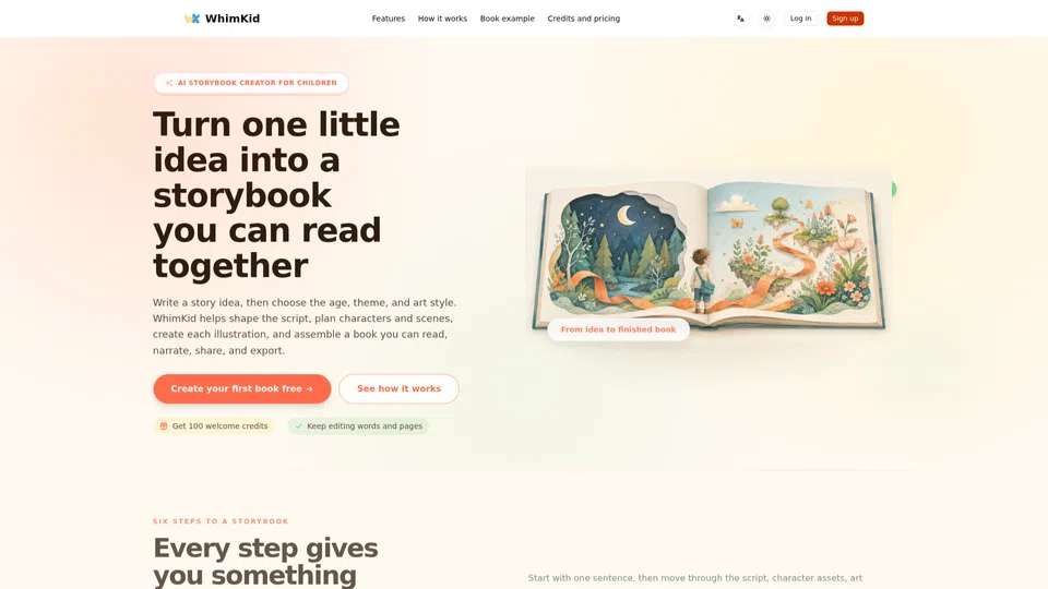 Homepage snapshot at launch