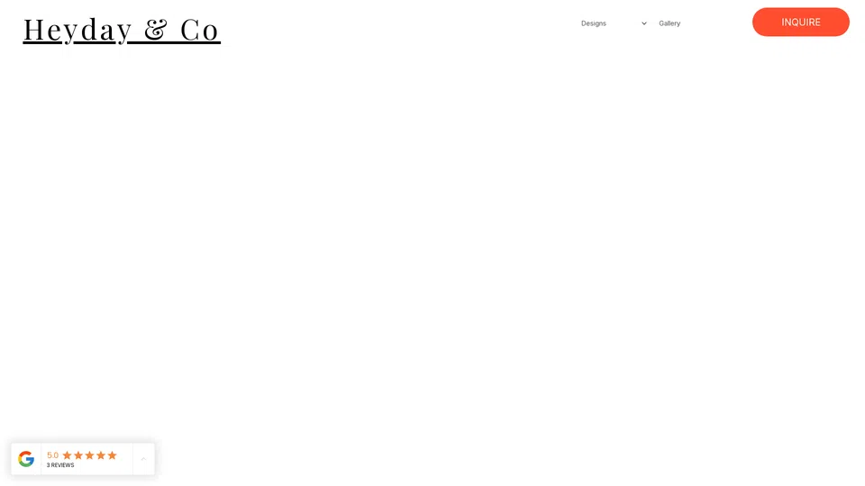 Homepage snapshot at launch