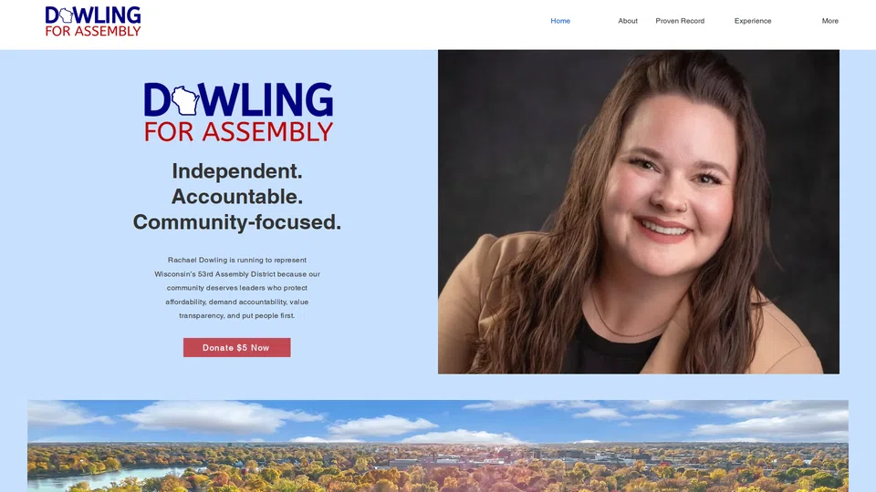 Homepage snapshot at launch
