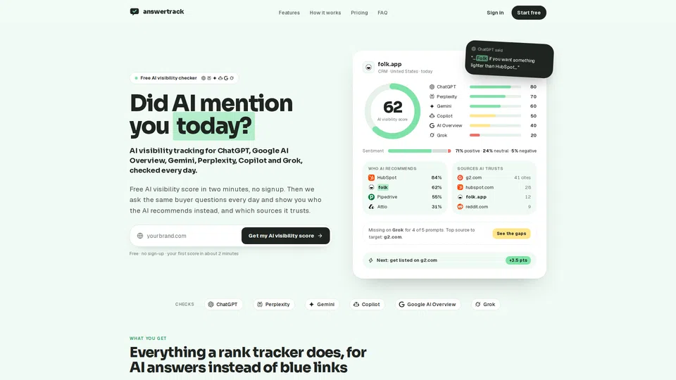 Homepage snapshot at launch